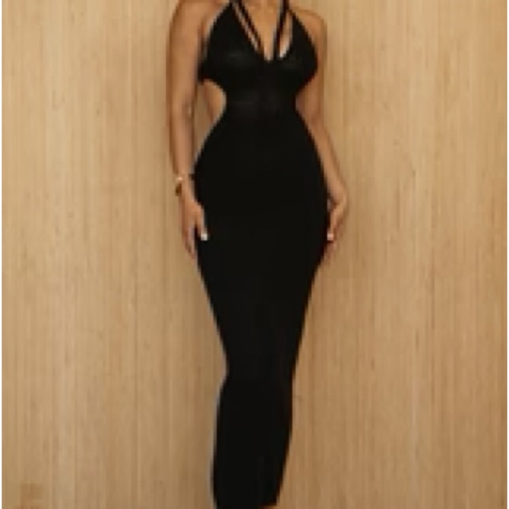 JLUXLABEL Black Backless Dress